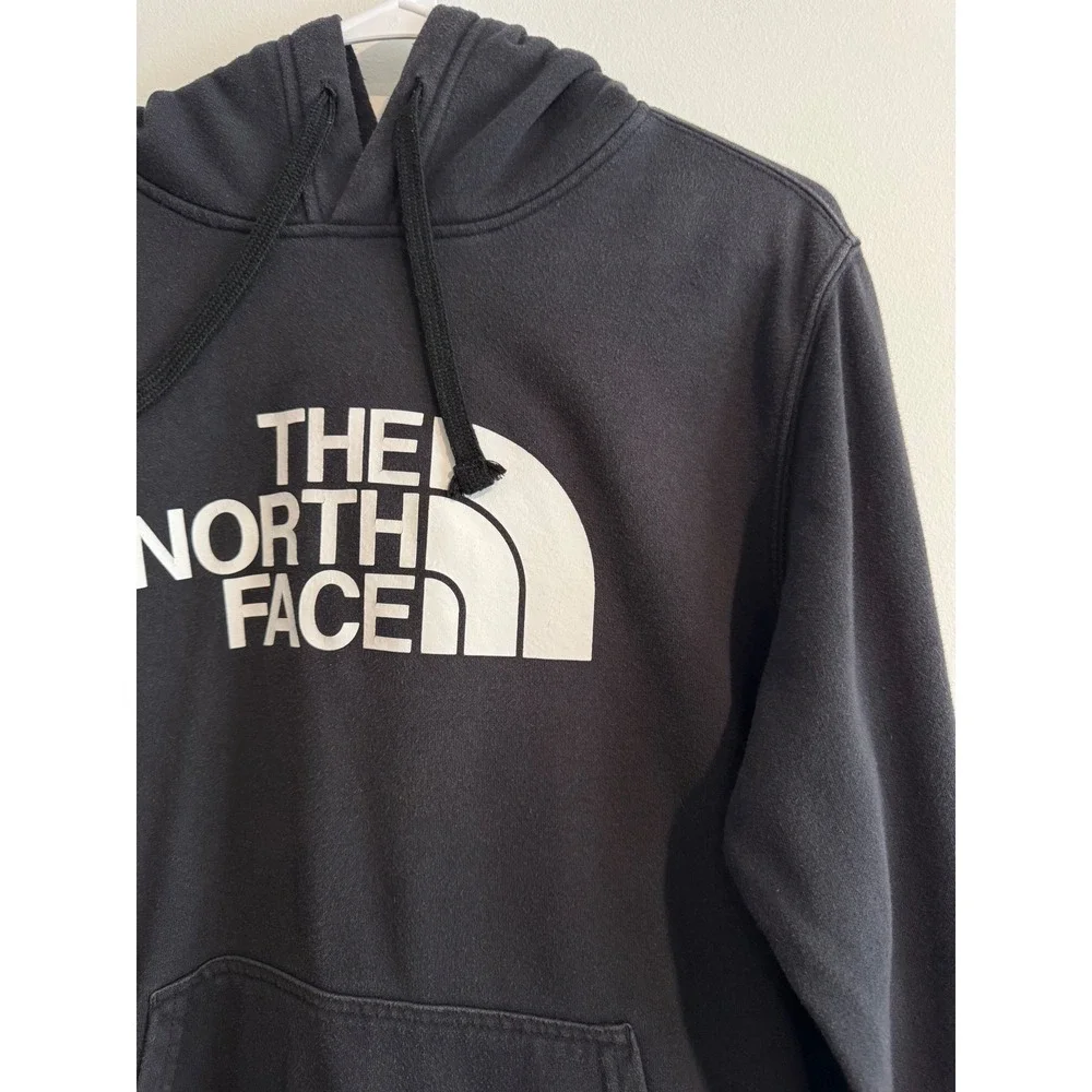 The North Face‎ Half Dome Pullover Hoodie Mens Medium Black White Logo